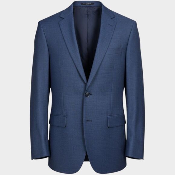 JOS A BANKMens Blazer Sport Coat Two Button Suit Jacket Wool Navy 44R